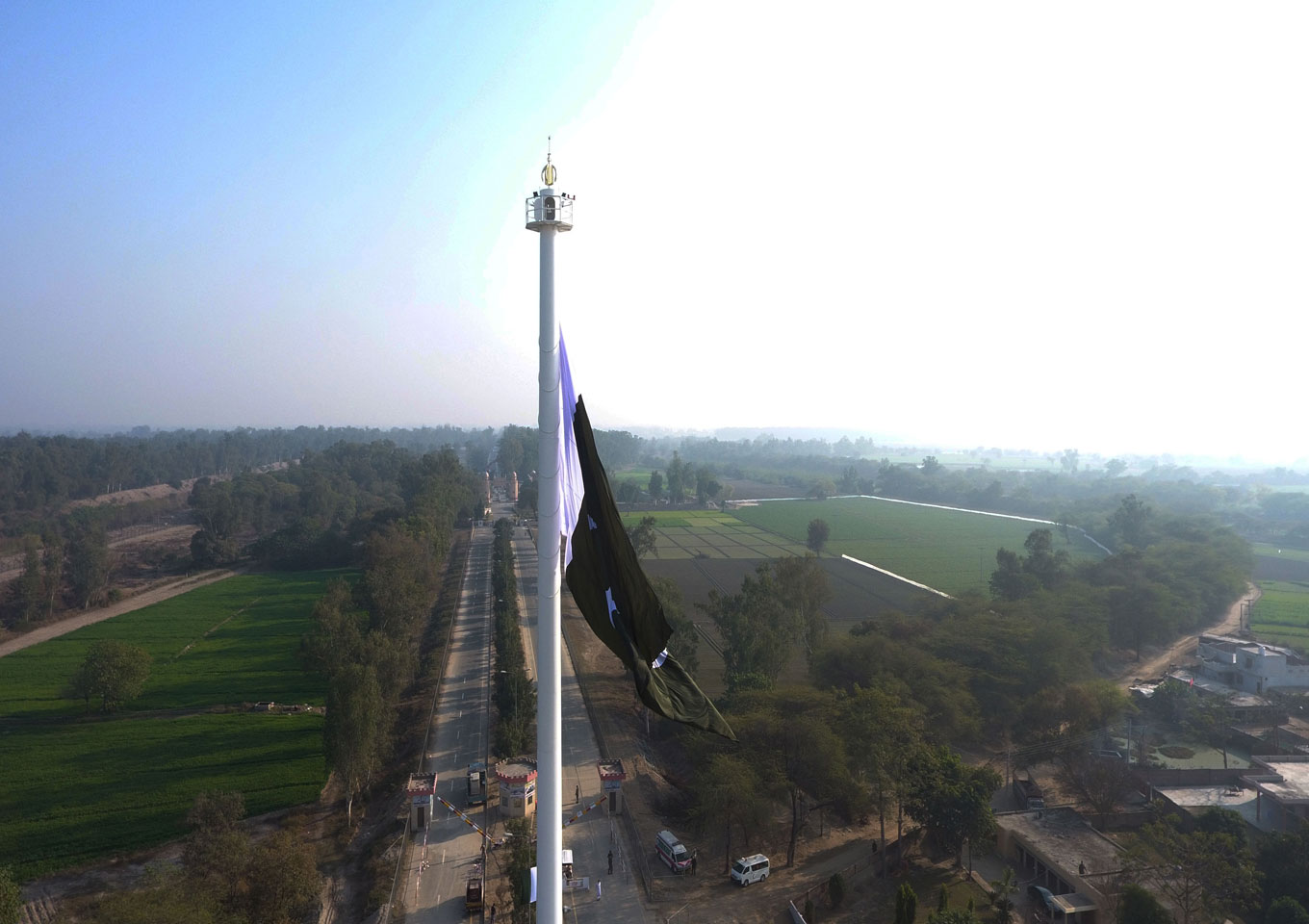 Giant Flagpole at Gandha Singh Wala Border, Kasur, Pakistan (Turnkey Project)